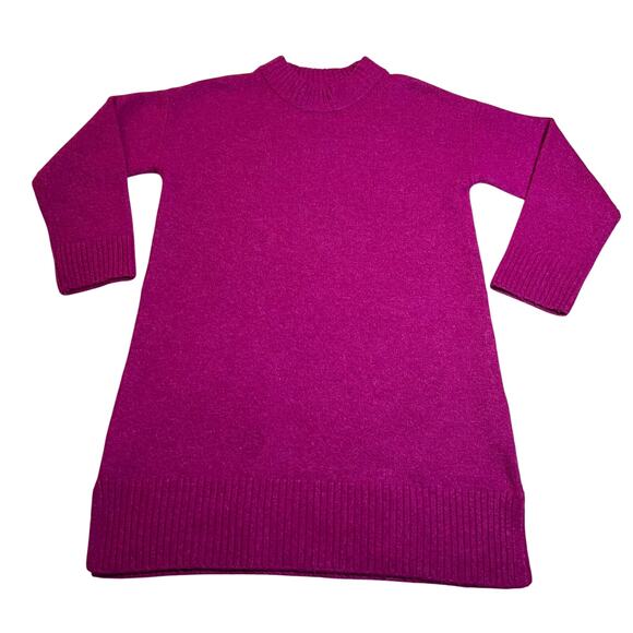 Zara Other - ZARA Girl's Crewneck Knit Sweater Dress Size 11-12 Cozy Colorful Girly Holidays